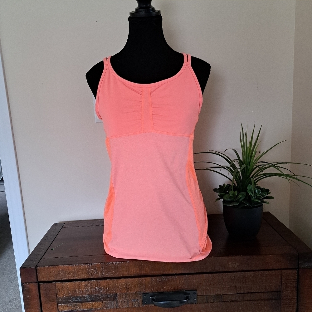 C9 By Champion Activewear Tank Women's XL Strappy Orange Workout Top
